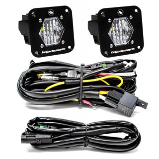 Baja Designs | - 387808 - S1 Black Flush Mount LED Light Pod Reverse Kit