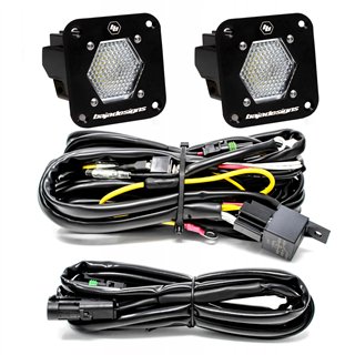 Baja Designs | - 387809 - S1 Black Flush Mount LED Light Pod Reverse Kit