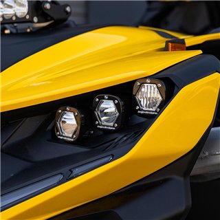 Baja Designs | Can-Am Maverick R Triple S1 Headlight Kit - Light Pattern: Multi-Pattern Color: Clear