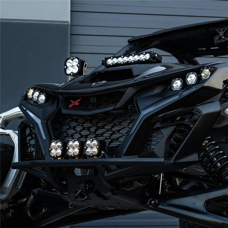 Baja Designs | Can-Am Maverick R 10in S8 Shock Tower Kit - Light Pattern: Driving/Combo Color: Clear