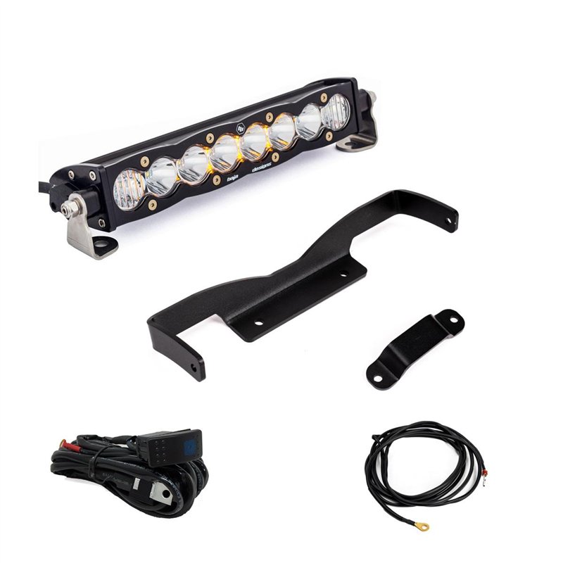 Baja Designs | Can-Am Maverick R 10in S8 Shock Tower Kit - Light Pattern: Driving/Combo Color: Clear