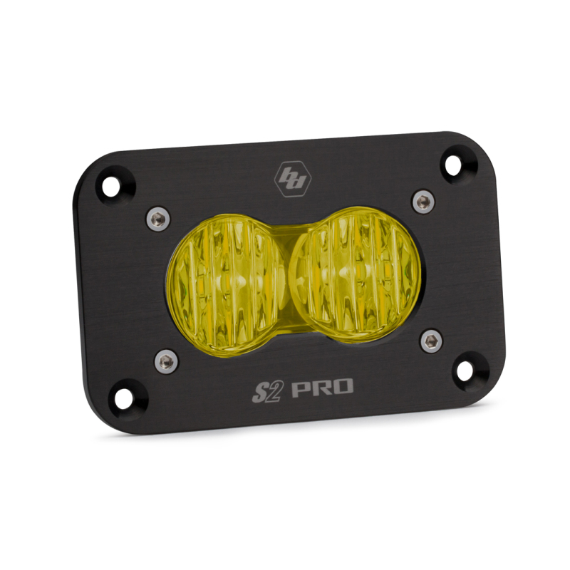 Baja Designs | - 481015 - S2 Pro Black Flush Mount LED Auxiliary Light Pod
