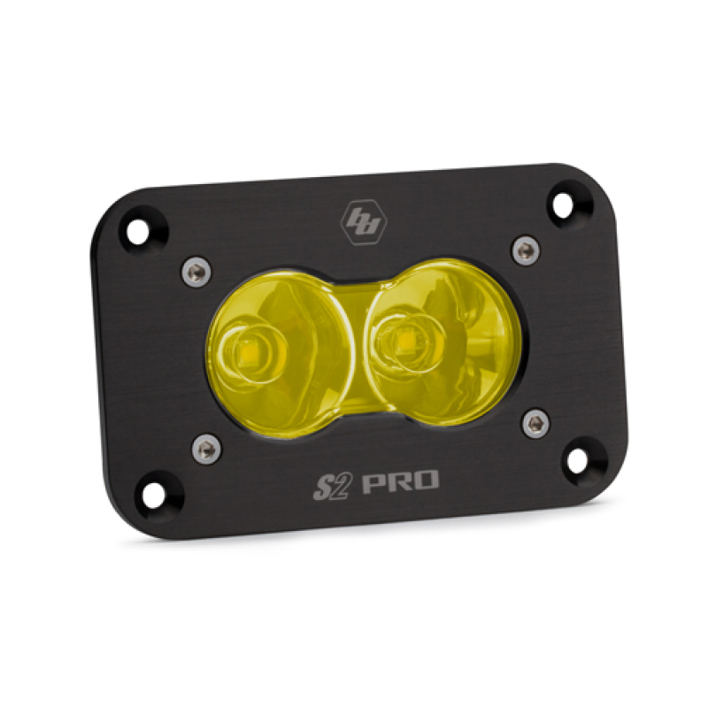 Baja Designs | - 481016 - S2 Pro Black Flush Mount LED Auxiliary Light Pod