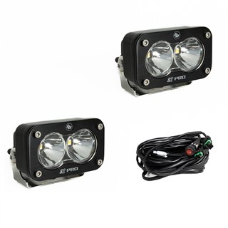 Baja Designs | - 487801 - S2 Pro Black LED Auxiliary Light Pod Pair