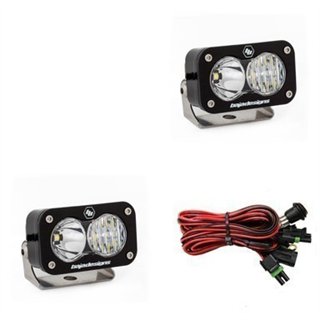 Baja Designs | - 487803 - S2 Pro Black LED Auxiliary Light Pod Pair