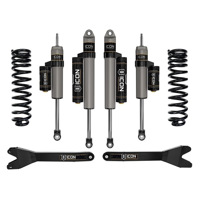 ICON Alloys | 2023 Ford F-250/F-350 Super Duty 4WD Diesel, 2.5in Lift, Stage 2 Suspension System w/ Radius Arms - F-250 / F-350 