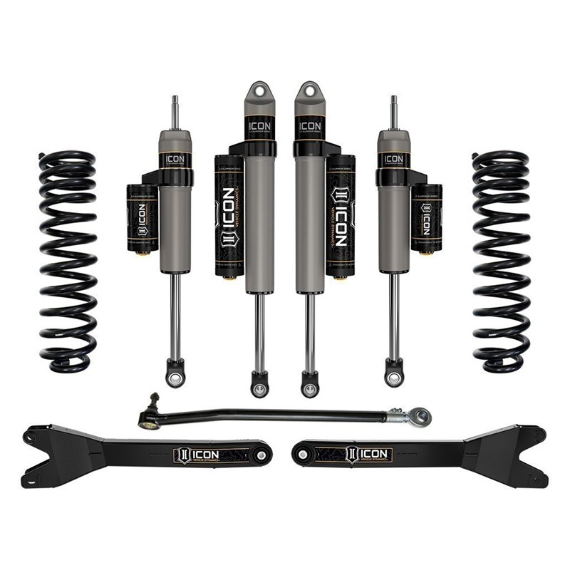 ICON Alloys | 2023 Ford F-250/F-350 Super Duty 4WD Diesel, 2.5in Lift, Stage 3 Suspension System w/ Radius Arms - F-250 / F-350 