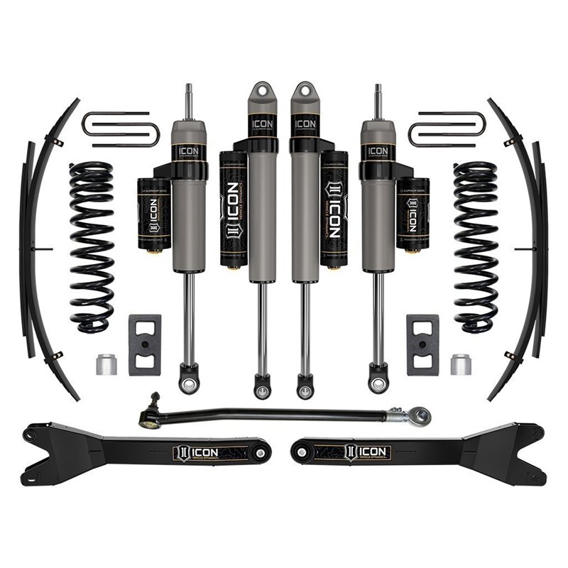ICON Alloys | 2023 Ford F-250/F-350 Super Duty 4WD Diesel, 2.5in Lift, Stage 3 Suspension System w/ Radius Arms and Expansion Pa