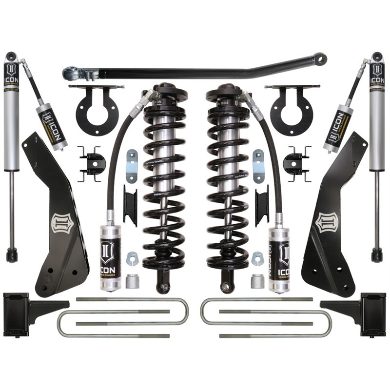 ICON Alloys | 2011-2016 Ford F250/F350, 4-5.5in Lift, Stage 1 Coilover Conversion System - F-250 / F-350 6.7L 2011-2016
