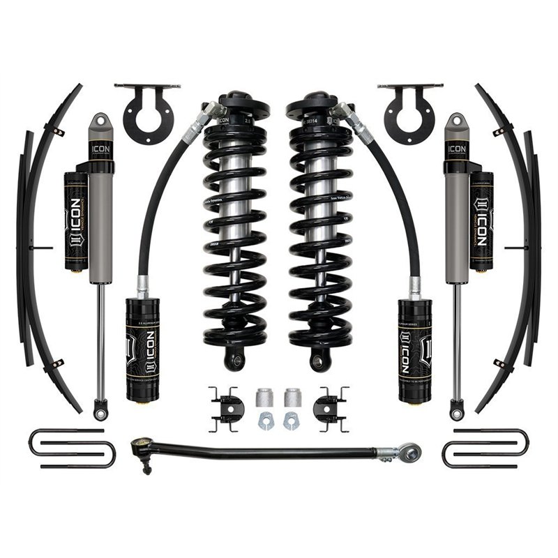 ICON Alloys | 17-23 Ford F250/F350, 2.5-3in Lift, Stage 3 Coilover System w/ Leaf Springs - F-250 / F-350 2017-2023
