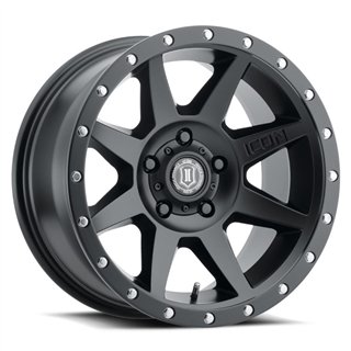 ICON Alloys | Rebound 17X8.5 ET0 - Satin Black