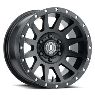 ICON Alloys | Compression 17X8.5 ET0 - Satin Black