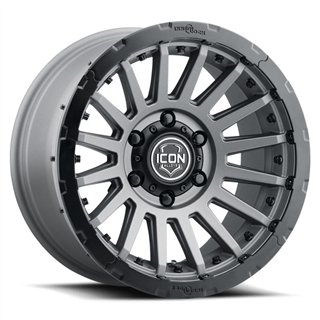 ICON Alloys | Recon Pro, Charcoal, 17 x 8.5 / 6 x 5.5, 0mm Offset, 4.75in BS
