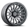 ICON Alloys | Recon Pro, Charcoal, 17 x 8.5 / 6 x 5.5, 0mm Offset, 4.75in BS