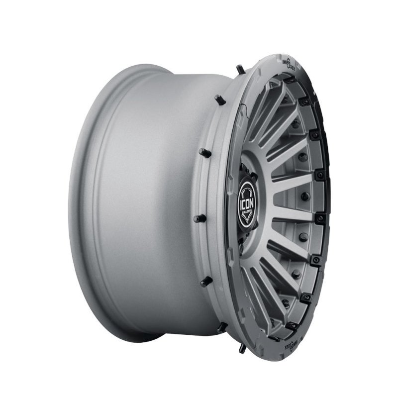 ICON Alloys | Recon Pro, Charcoal, 17 x 8.5 / 6 x 5.5, 0mm Offset, 4.75in BS