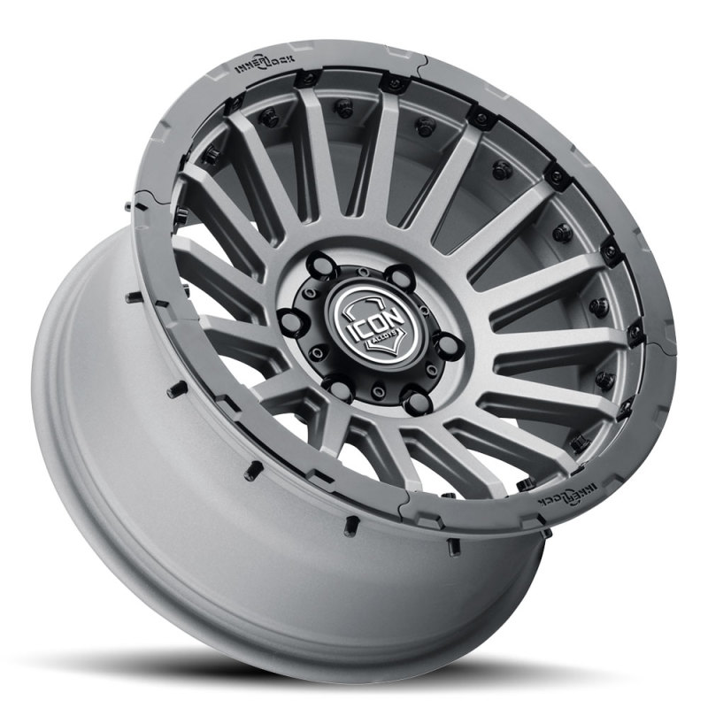 ICON Alloys | Recon Pro, Charcoal, 17 x 8.5 / 6 x 5.5, 0mm Offset, 4.75in BS