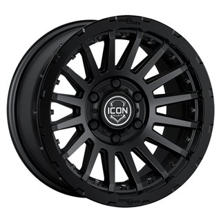 ICON Alloys | Recon Pro, Satin Black, 17 x 8.5 / 6 x 5.5, 0mm Offset, 4.75in BS