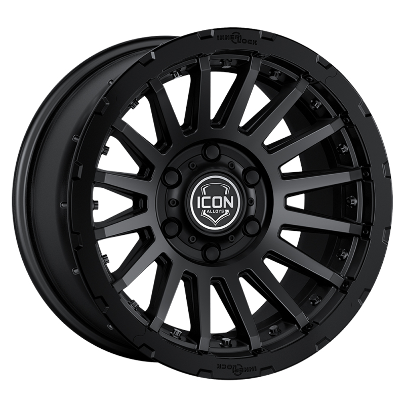 ICON Alloys | Recon Pro, Satin Black, 17 x 8.5 / 6 x 5.5, 0mm Offset, 4.75in BS