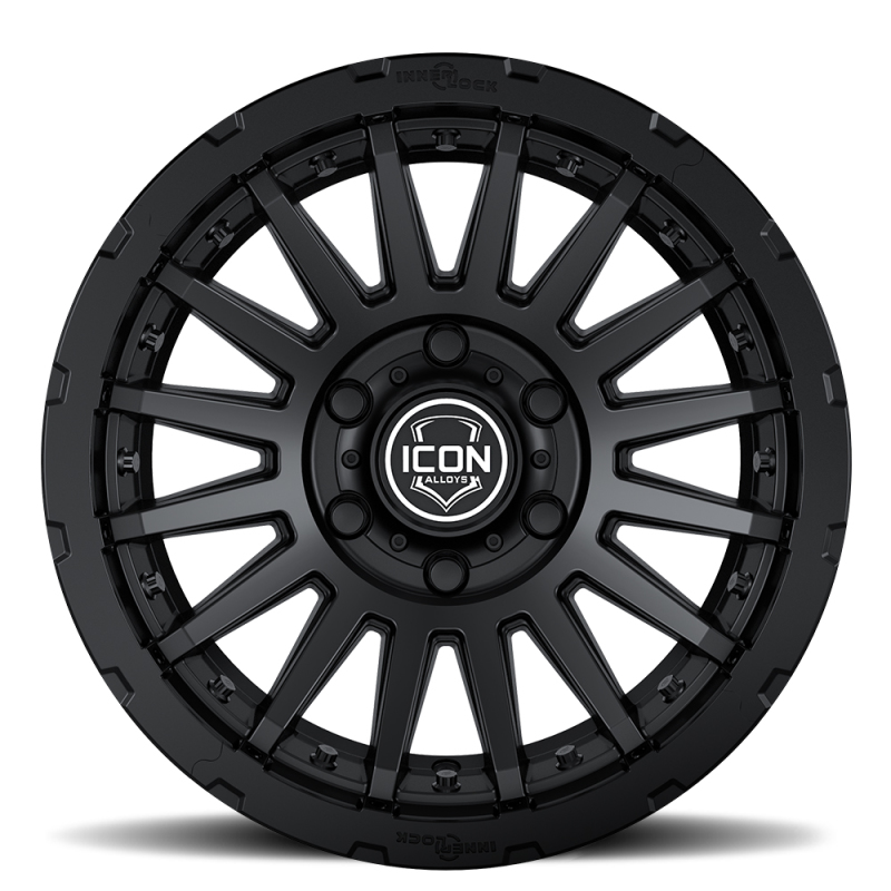 ICON Alloys | Recon Pro, Satin Black, 17 x 8.5 / 6 x 5.5, 0mm Offset, 4.75in BS