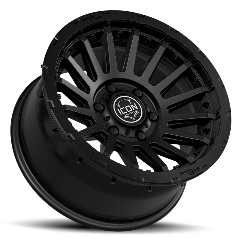 ICON Alloys | Recon Pro, Satin Black, 17 x 8.5 / 6 x 5.5, 0mm Offset, 4.75in BS