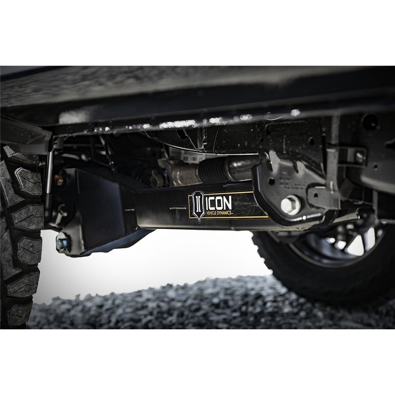 ICON Impact | 2023 Ford F-250/F-350 Super Duty 4WD Diesel, 2.5in Lift, Stage 5 Suspension System w/ Radius Arms