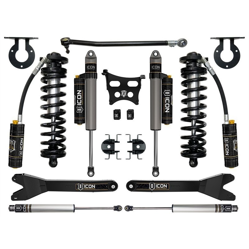 ICON Impact | 2023 Ford F-250/F-350 4WD, 2.5-3in Lift, Stage 4 Coilover Conversion System with Radius Arms