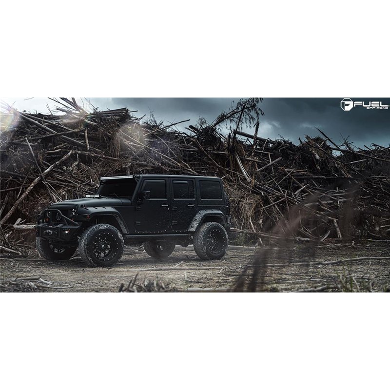 Fuel Off-Road | D517 KRANK 18x9.0 ET1 - MATTE BLACK MILLED