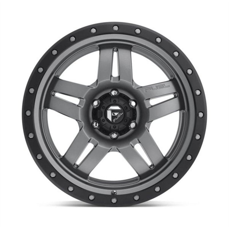 Fuel Off-Road | D558 ANZA 20x9.0 ET19 - MATTE GUN METAL BLACK BEAD RING