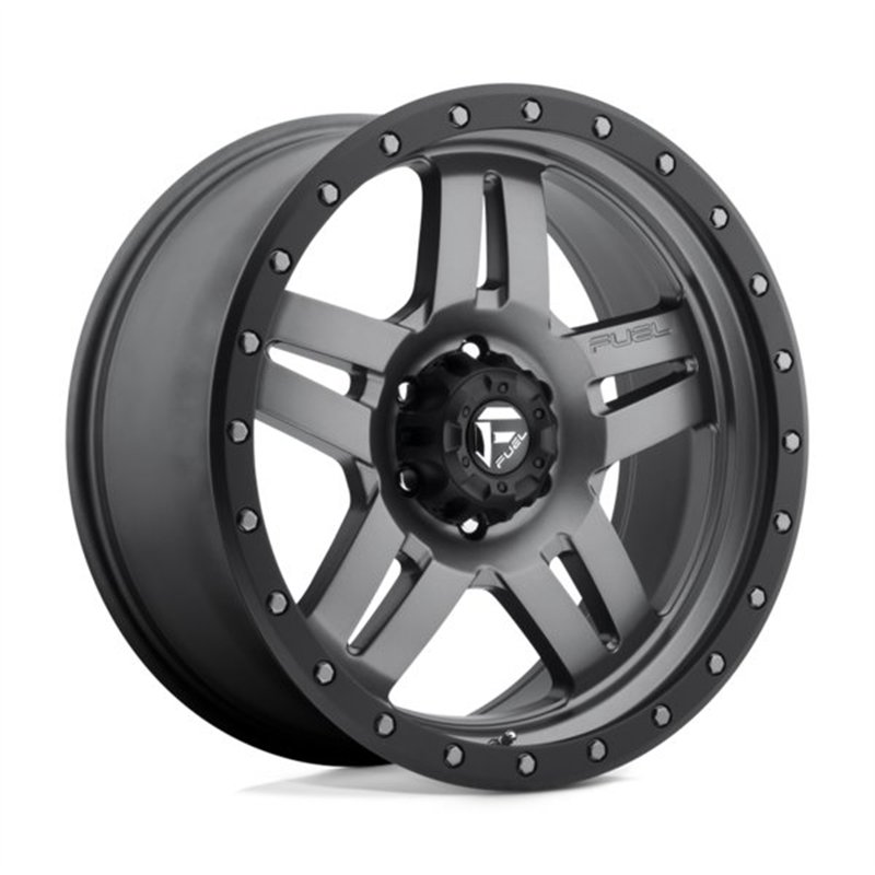 Fuel Off-Road | D558 ANZA 20x9.0 ET19 - MATTE GUN METAL BLACK BEAD RING