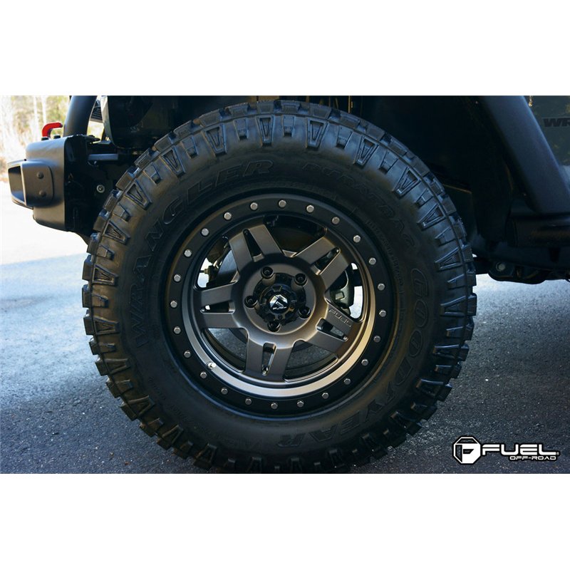 Fuel Off-Road | D558 ANZA 20x9.0 ET19 - MATTE GUN METAL BLACK BEAD RING
