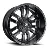 Fuel Off-Road | D596 SLEDGE 20x9.0 ET20 - MATTE BLACK GLOSS BLACK LIP