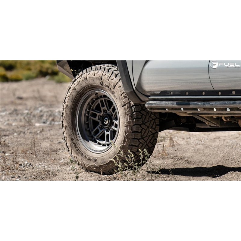 Fuel Off-Road | D668 NITRO 17x9.0 ET-12 - MATTE GUN METAL