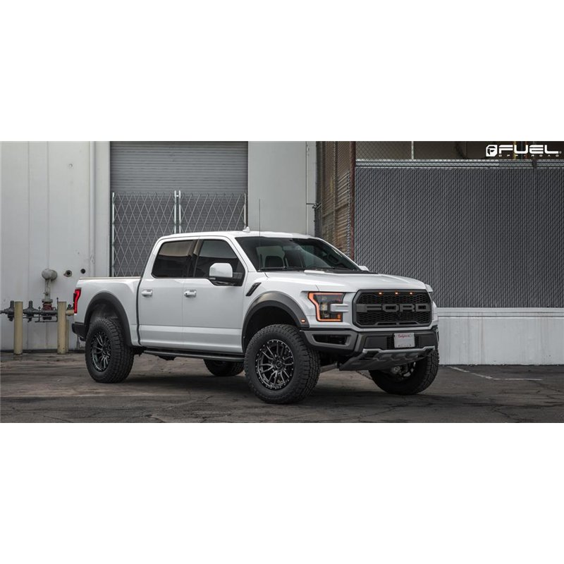 Fuel Off-Road | D680 REBEL 22x10.0 ET-13 - MATTE GUN METAL BLACK BEAD RING