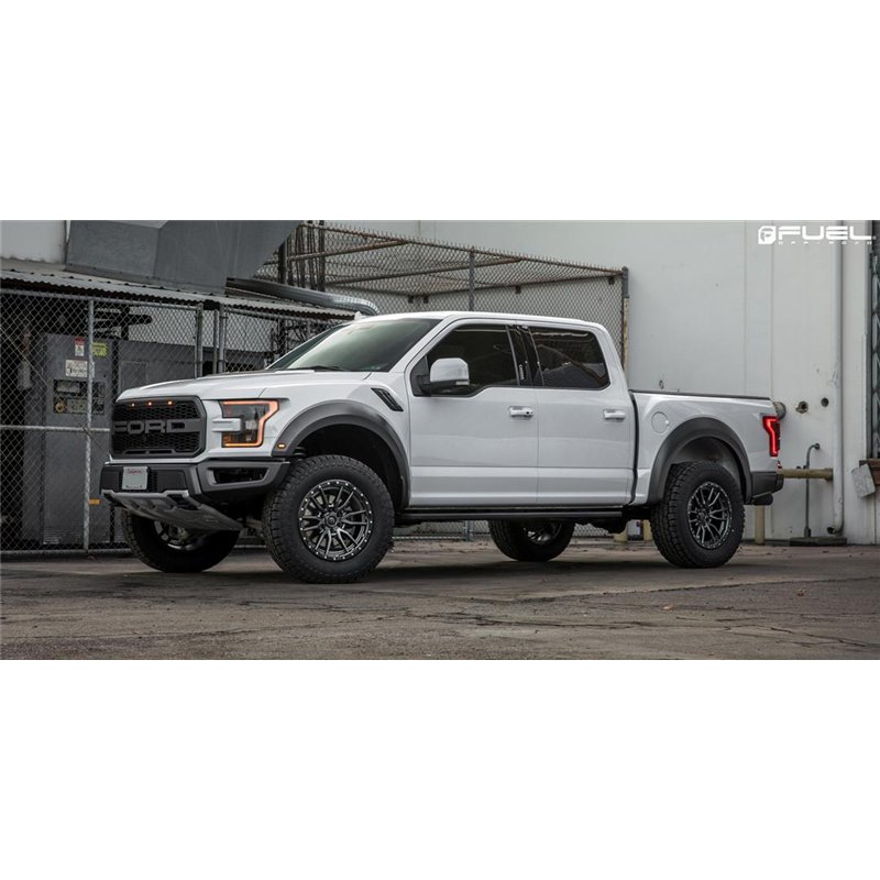 Fuel Off-Road | D680 REBEL 22x10.0 ET-13 - MATTE GUN METAL BLACK BEAD RING