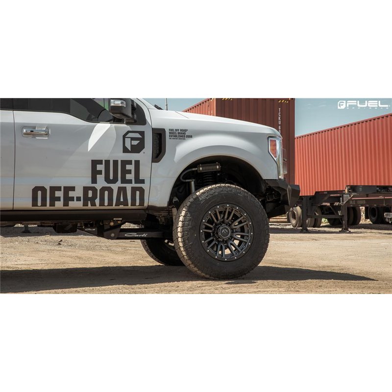 Fuel Off-Road | D680 REBEL 22x10.0 ET-13 - MATTE GUN METAL BLACK BEAD RING