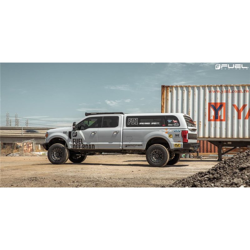 Fuel Off-Road | D680 REBEL 22x10.0 ET-13 - MATTE GUN METAL BLACK BEAD RING