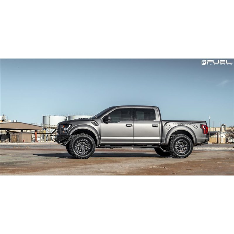 Fuel Off-Road | D680 REBEL 22x10.0 ET-13 - MATTE GUN METAL BLACK BEAD RING