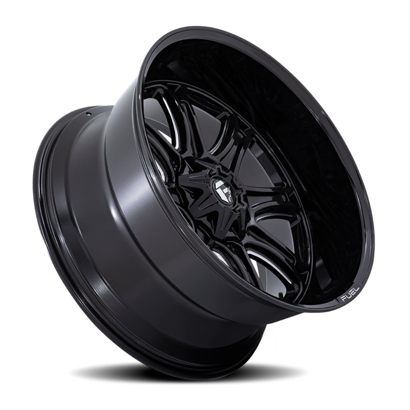 Fuel Off-Road | DARKSTAR 20x9.0 ET1 - GLOSS BLACK MILLED