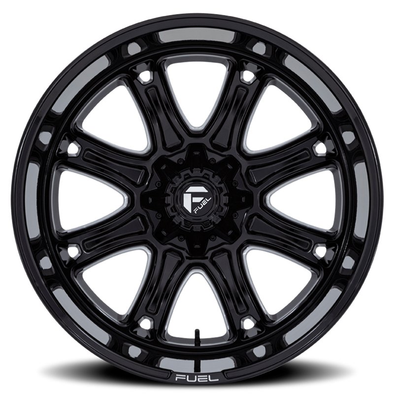 Fuel Off-Road | DARKSTAR 20x9.0 ET1 - GLOSS BLACK MILLED