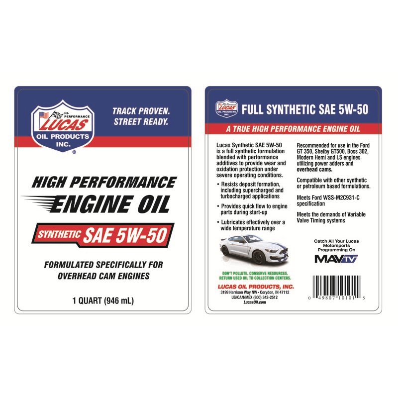 Lucas Oil | Oil