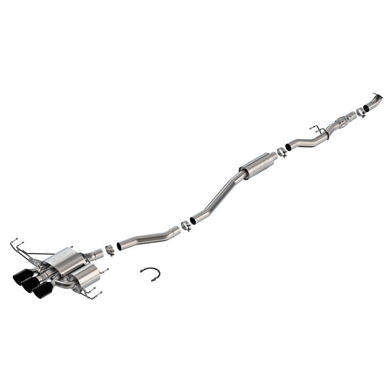 Borla | Cat-Back Exhaust ATAK , Chrome Black Tips - Civic 2.0T 2023-2025