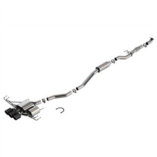 Borla | Cat-Back Exhaust ATAK , Carbon Fiber Tips - Civic 2.0T 2023-2025