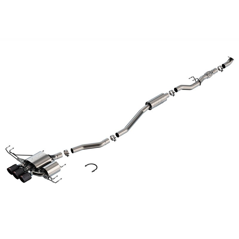 Borla | Cat-Back Exhaust ATAK , Carbon Fiber Tips - Civic 2.0T 2023-2025