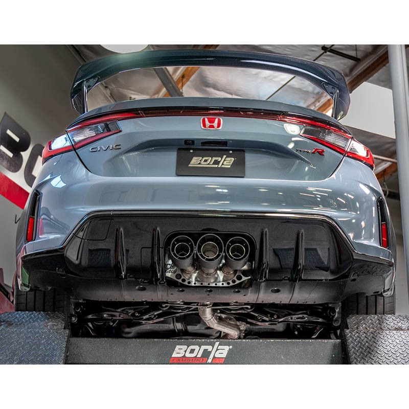Borla | Cat-Back Exhaust ATAK , Carbon Fiber Tips - Civic 2.0T 2023-2025
