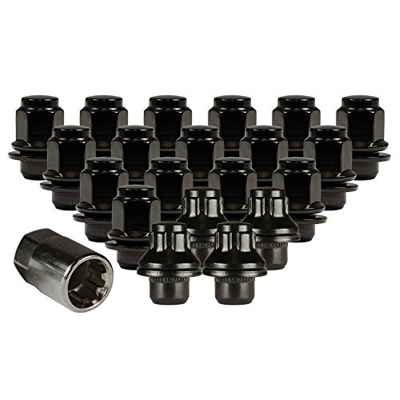Ceco | (20)Black Zinc OEM TOYOTA SHANK 14X1.5 1.85in H 22mm HEX (16) + LOCK