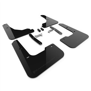 RallyArmor | Black UR Mud Flap Metallic Black Logo - Elantra 2024-2025