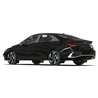 RallyArmor | Black UR Mud Flap Metallic Black Logo - Elantra 2024-2025