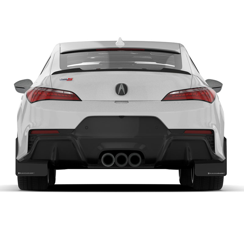 RallyArmor | Black UR Mud Flap White Logo - Integra Type S 2023-2025