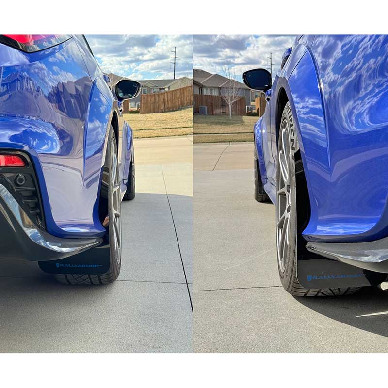 RallyArmor | Black UR Mud Flap White Logo - Integra Type S 2023-2025