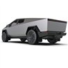 RallyArmor | Black UR Mud Flap Metallic Black Logo - Tesla Cybertruck 2024-2025